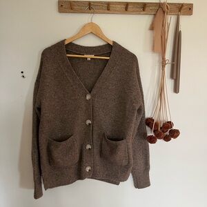 Tea-n-Rose Taupe Cardigan